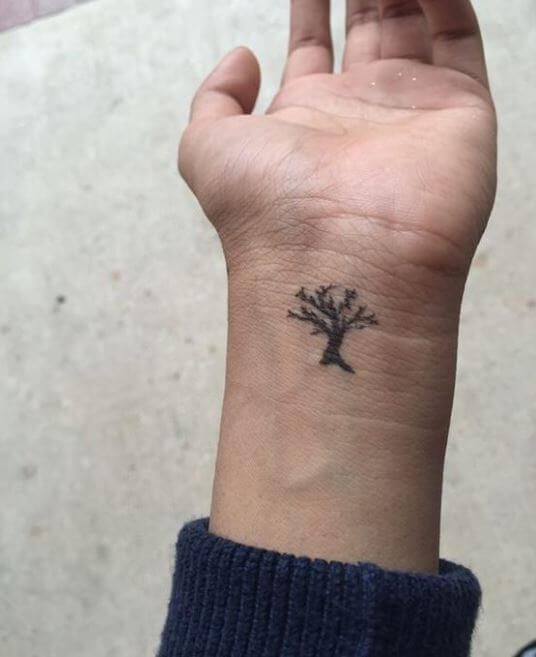 Tiny Tree Tattoos