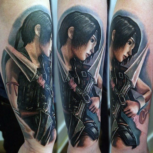 Yuffie Kisaragi Final Fantasy Vii Mens Outer Forearm Tattoo