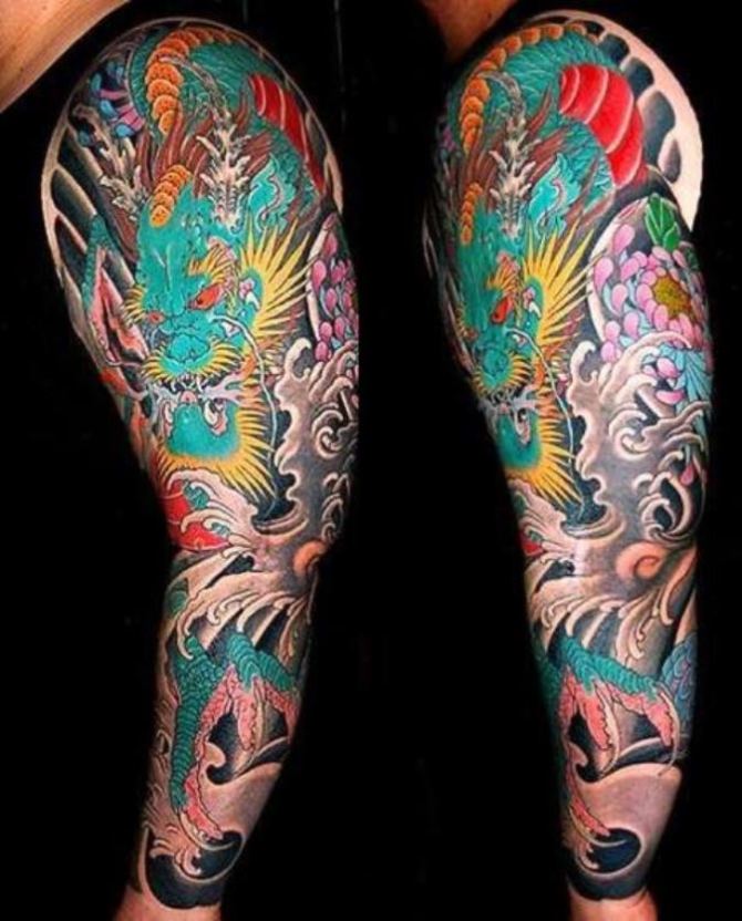 11 Japanese Dragon Tattoo Sleeve