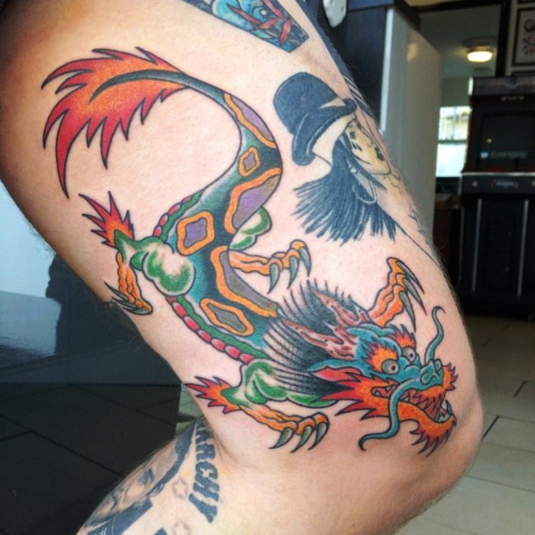 11 Rainbow Dragon Tattoo
