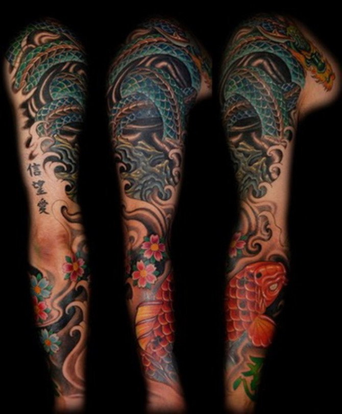 12 Japanese Dragon Tattoo Sleeve Designs