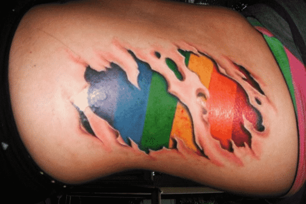 15 Rainbow Flag Tattoo