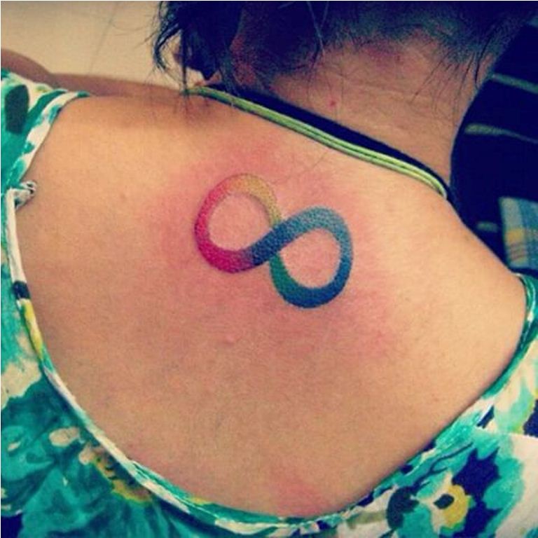 20 Rainbow Infinity Tattoo