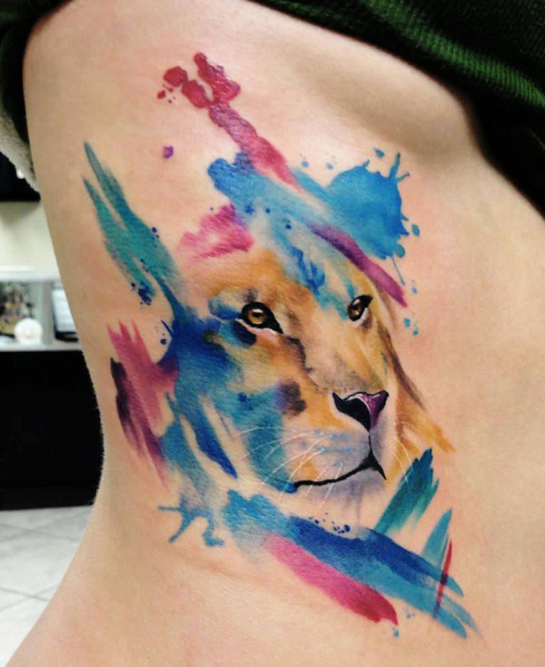 22 Rainbow Lion Tattoo