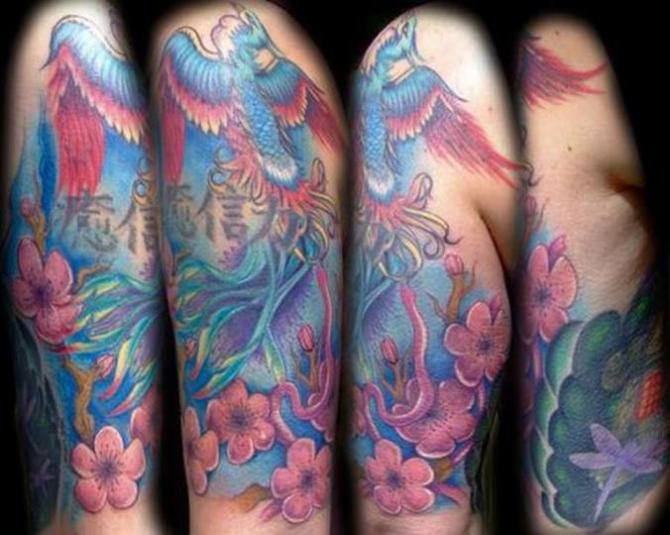 42 Japanese Themed Tattoo Sleeve