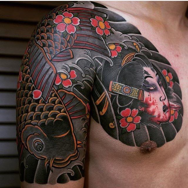 Japanese Geisha Tattoo Sleeve