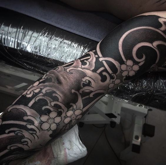 Japanese Water Tattoo Sleeve