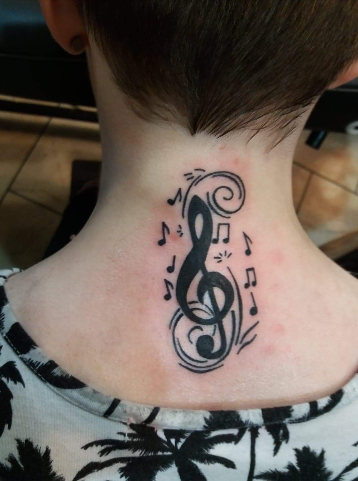 treble clef tattoo designs