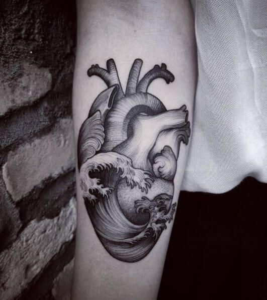 Anatomical Heart Tattoo Designs For Guys With Meaning (23)