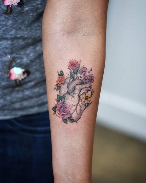 Anatomical Heart Tattoo Designs For Guys With Meaning (30)
