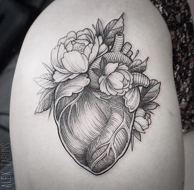 Anatomical Heart Tattoo Designs For Guys With Meaning (33)