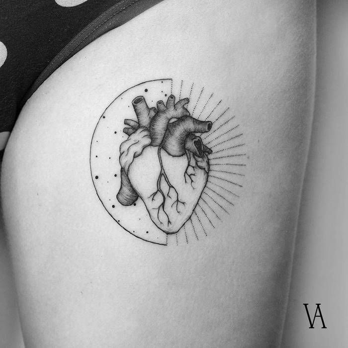 Anatomical Heart Tattoo Designs For Guys With Meaning (44)