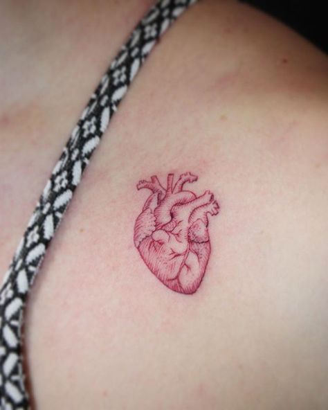 Anatomical Heart Tattoo Designs For Guys With Meaning (59)