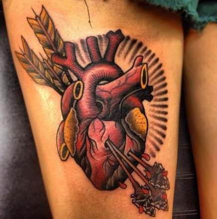 Anatomical Heart Tattoo Designs For Guys With Meaning (70)