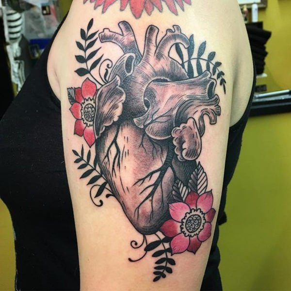 Anatomical Heart Tattoo Designs For Guys With Meaning (8)