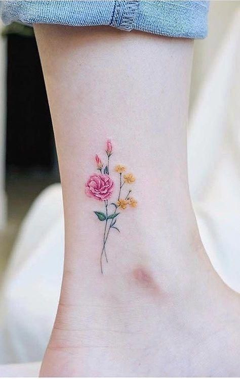 Blue Carnation Tattoo (10)