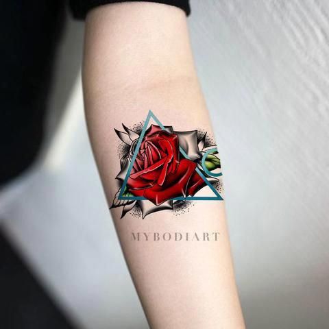 Blue Carnation Tattoo (8)