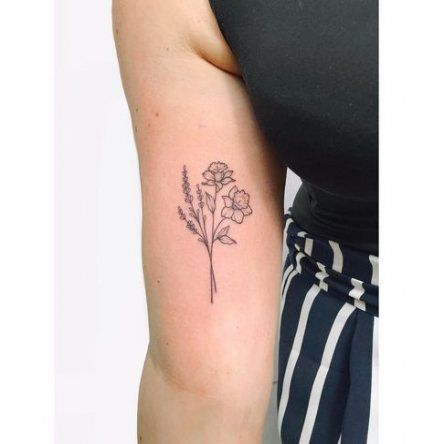 Carnation Flowers Tattoos (1)