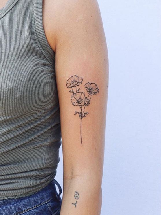 Carnation Flowers Tattoos (5)