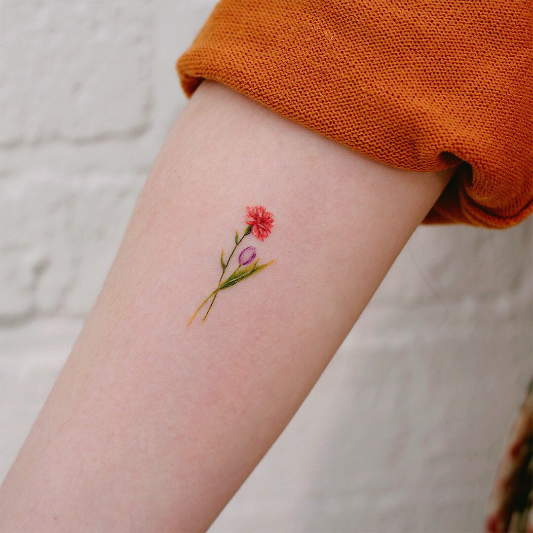 Carnation Tattoos Designs (11)
