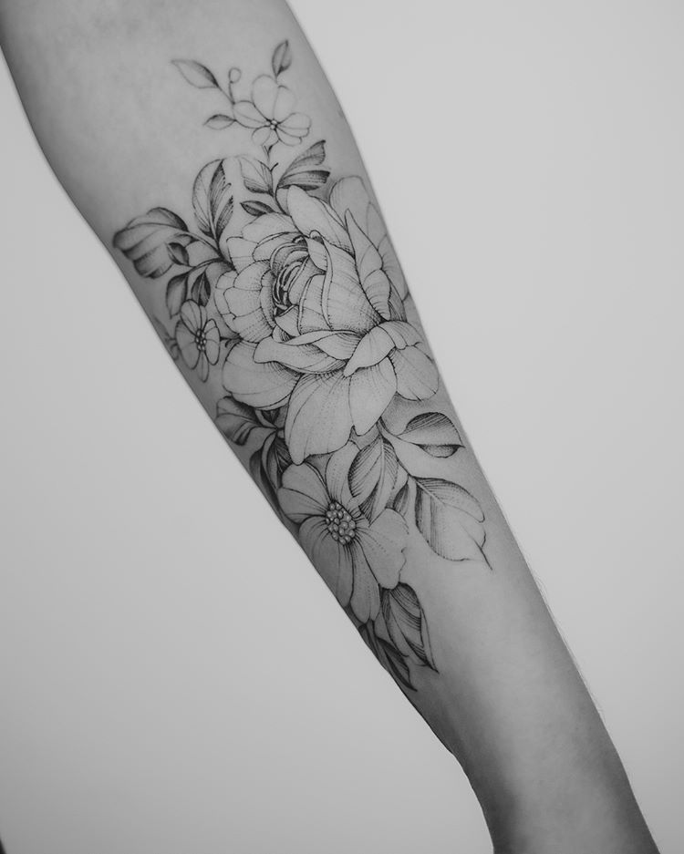 Carnation Tattoos Designs (5)