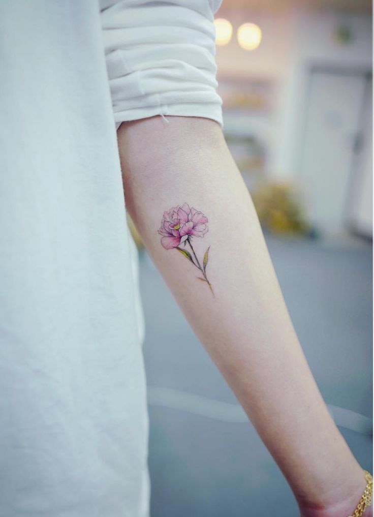 Carnations Flowers Tattoos (3)