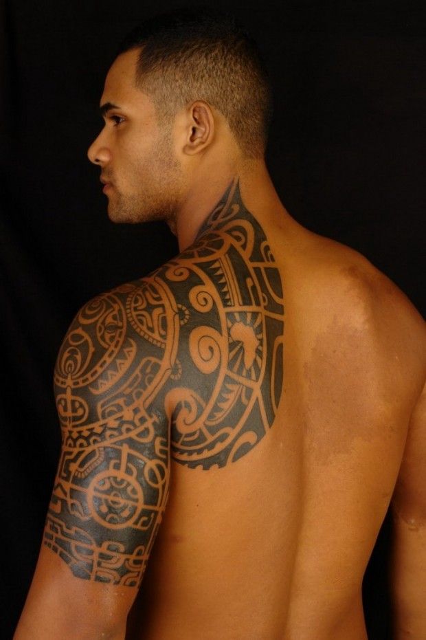 150+ Best Shoulder Tattoos For Men (2023) Tribal Designs To Arm, Chest, Neck