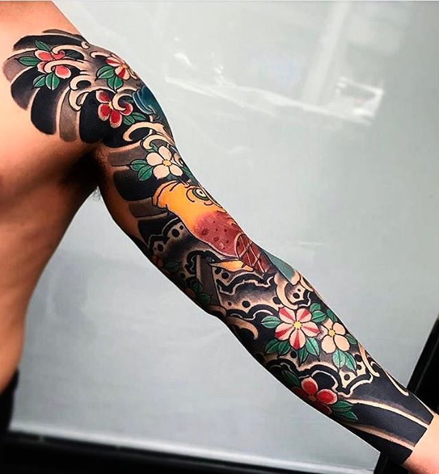 Half Sleeve Japanese Tattoo