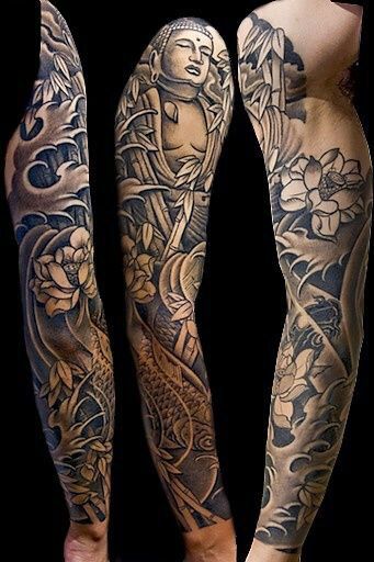Japanese Dragon Sleeve Tattoo Designs