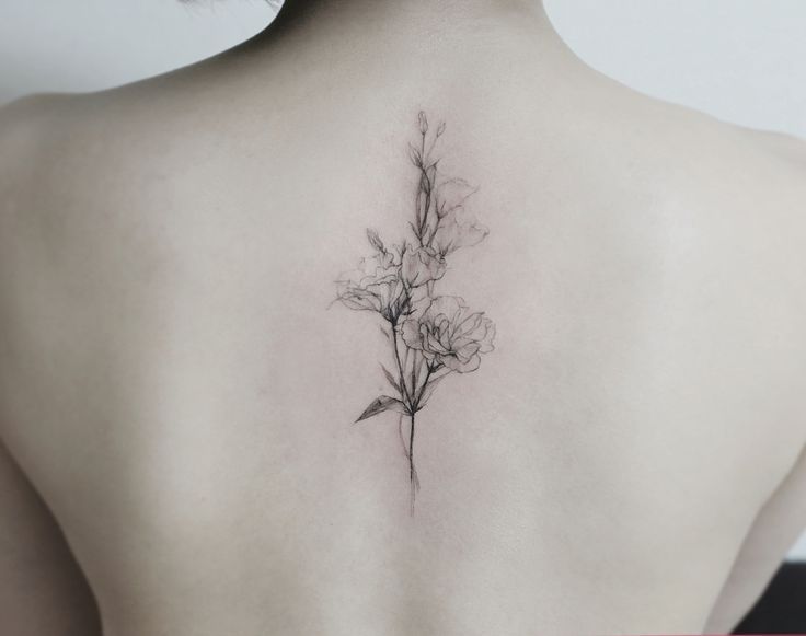 Purple Carnation Tattoo (11)