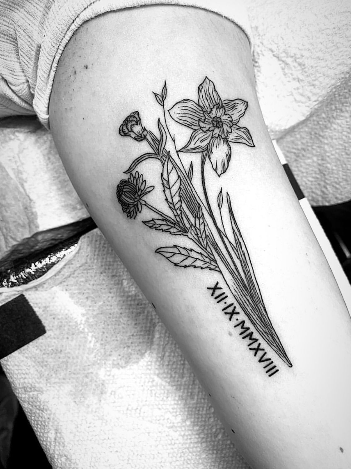Purple Carnation Tattoo (3)