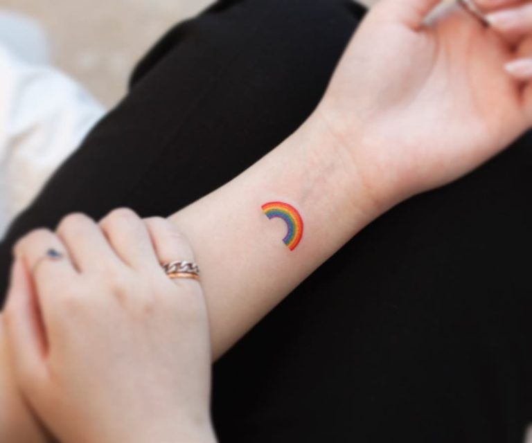 Rainbow Tattoo Designs (102)