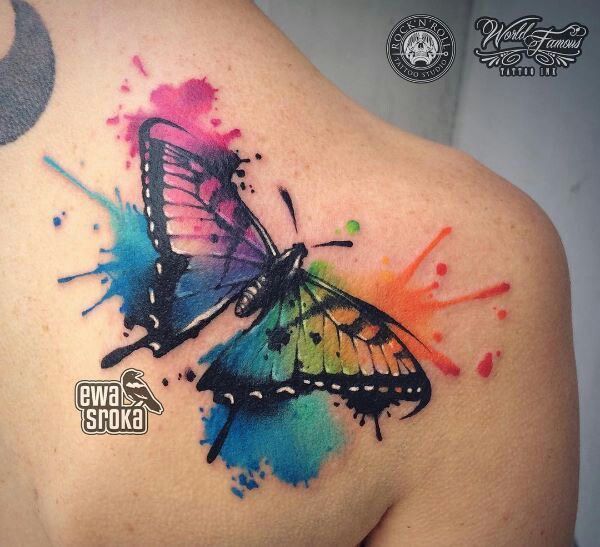 Rainbow Tattoo Designs (46)
