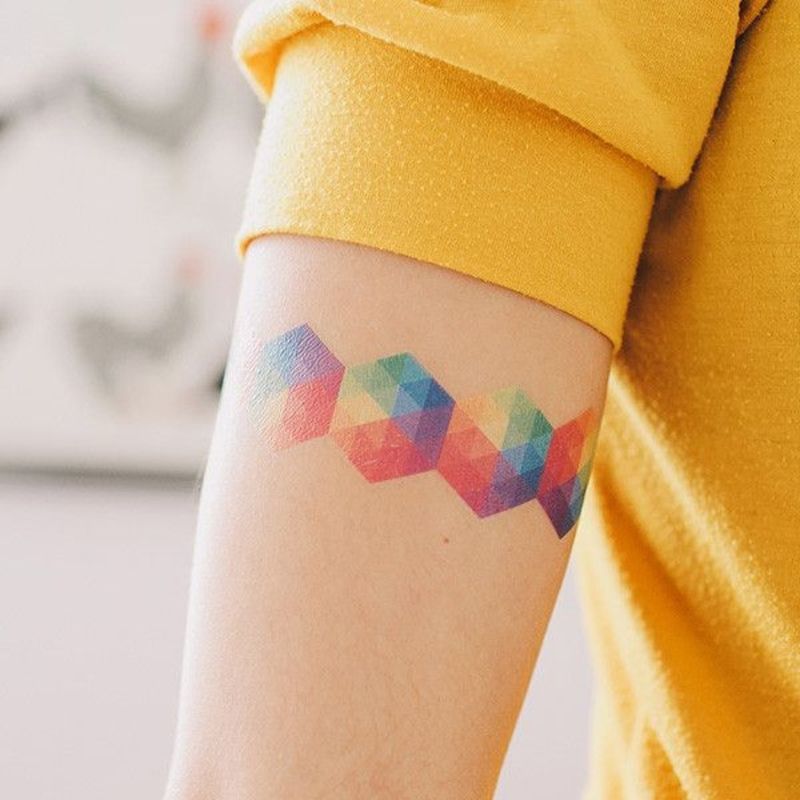 Rainbow Tattoo Designs (73)