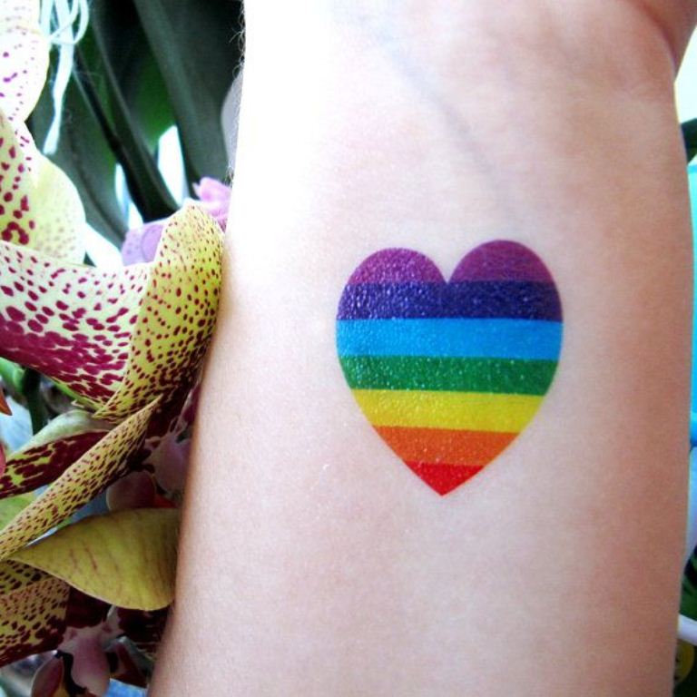 150+ Meaningful Rainbow Tattoo Designs for Men (2023) Gay Pride & Hearts