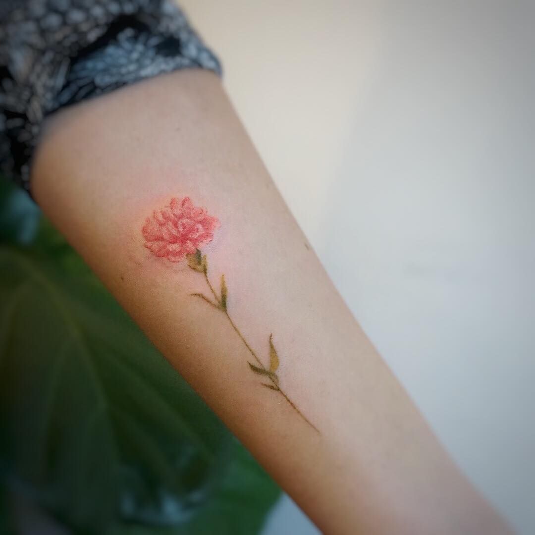 Red Carnation Tattoo (12)