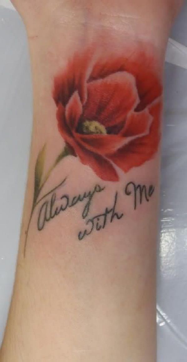 Rose And Carnation Tattoo (2)