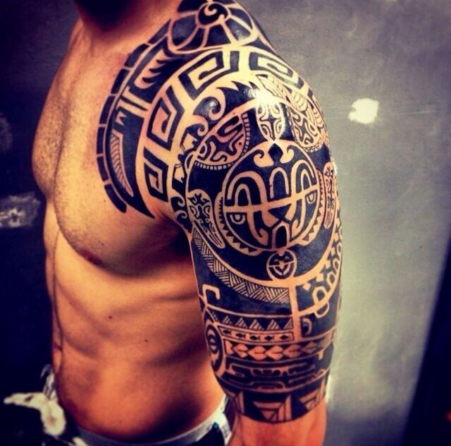 150+ Best Shoulder Tattoos For Men (2023) Tribal Designs To Arm, Chest, Neck