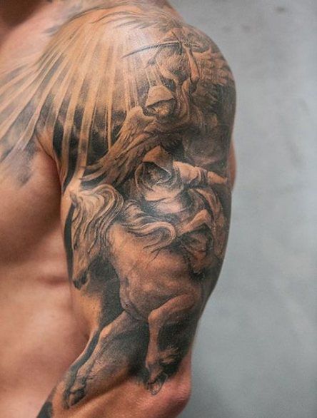 Shoulder And Chest Tattoos (11)