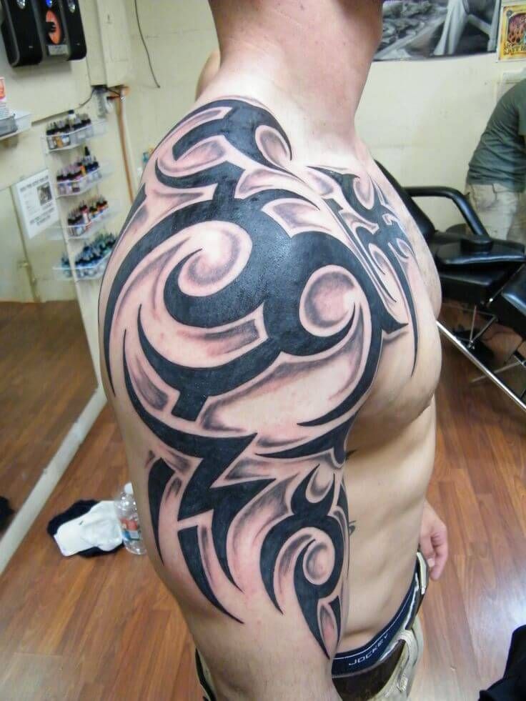 Shoulder And Chest Tattoos (2)