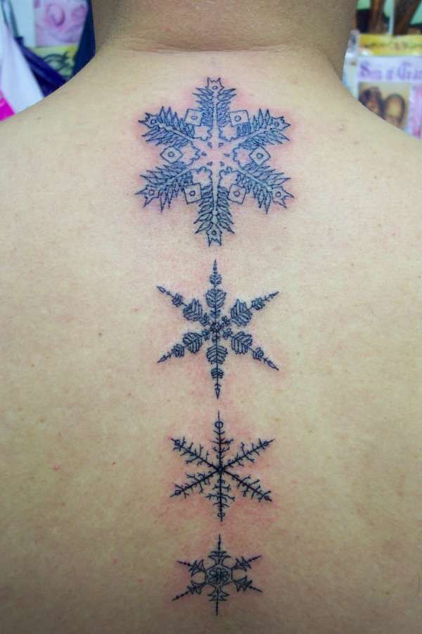 Snowflake Tattoo White Ink (9)