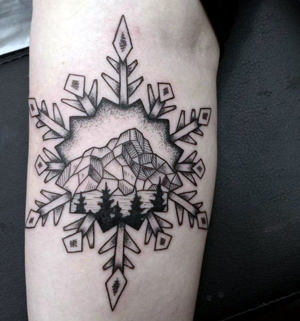 Tribal Snowflake Tattoo (5)