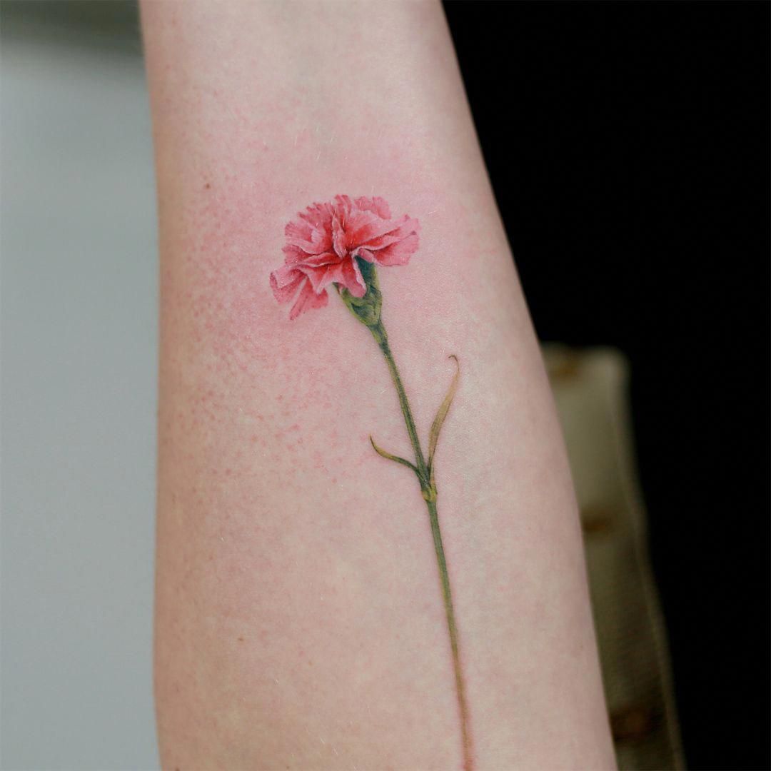 White Carnation Tattoos (5)