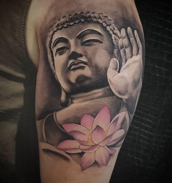 Buddha Tattoo On Arm 14