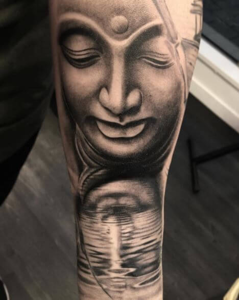 Buddha Tattoo On Arm 16