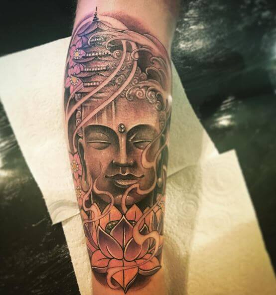 Buddha Tattoo On Arm 17