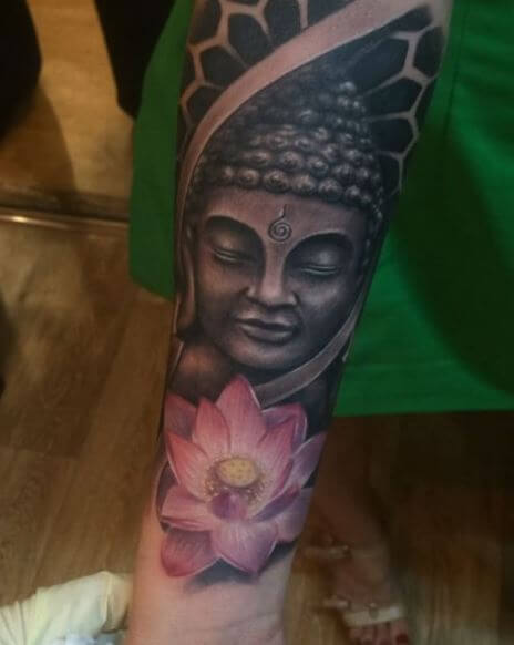 Buddha Tattoo On Arm 18