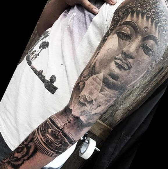 Buddha Tattoo On Arm 2