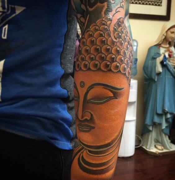 Buddha Tattoo On Arm 27