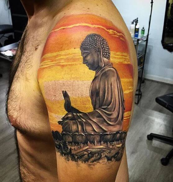 Buddha Tattoo On Arm 28